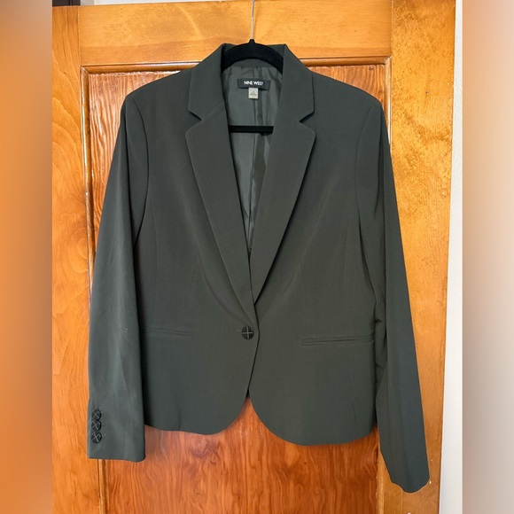 Nine West Jackets & Blazers - NWT Nine West Women's Blazer - Olive Green, size 14